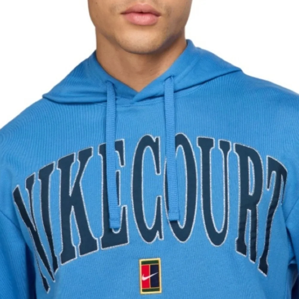 NWT Nike Men's Dri-Fit Heritage Tennis Hoodie in Star Blue  - XL